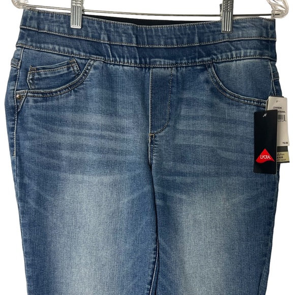 246 Wit & Wisdom Glider High Rise Itty Bitty Boot Mid Blue Artisanal Jean - Picture 6 of 16